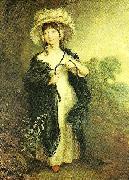Thomas Gainsborough miss haverfield, c painting
